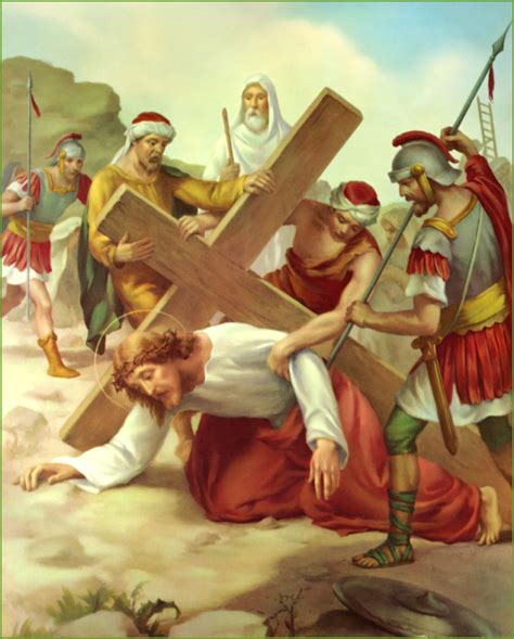 stations of the cross station 7